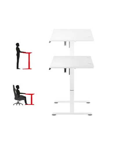 Tavolinë elektrike Huzaro Hero 8.2, 120x60 cm, 80kg, e bardhë - 3