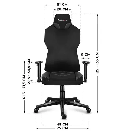 Karrige gaming Huzaro Combat 6.2, RGB, deri 140 kg, e zezë - 14