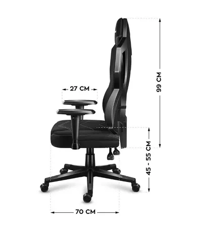 Karrige gaming Huzaro Combat 6.2, RGB, deri 140 kg, e zezë - 15