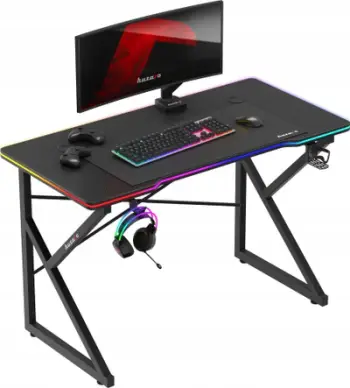 Tavolinë lojërash Huzaro Hero 1.7 RGB, e zezë