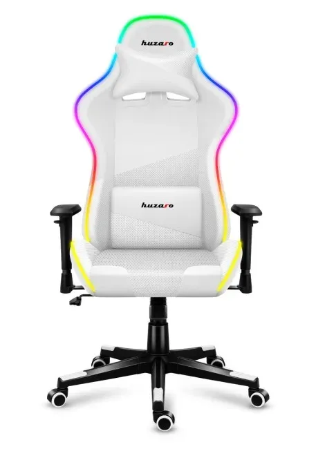 Karrige lojërash HUZARO FORCE 6.2, RGB LED, e bardhë - 1
