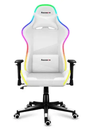 Karrige lojërash HUZARO FORCE 6.2, RGB LED, e bardhë