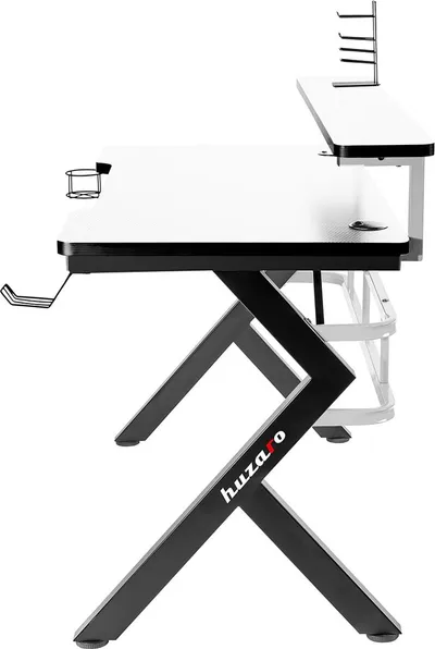 Tavolinë lojërash Huzaro Hero 5.0, 120x60 cm, e bardhë - 4
