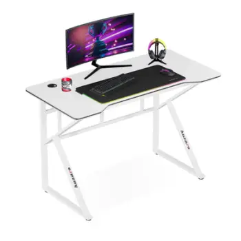 Tavolinë gaming Huzaro Hero 1.6, 120x60 cm, e bardhë