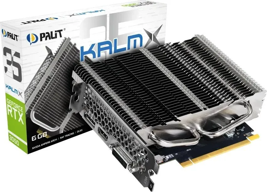 Kartelë grafike Palit GeForce RTX 3050 KalmX 6GB GDDR6 - 8