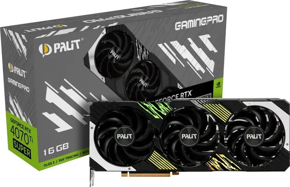 Kartelë grafike Palit GeForce RTX 4070 Ti SUPER GamingPro 16GB GDDR6X - 1