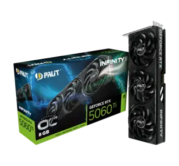 Kartë grafike Palit GeForce RTX 5060 Ti Infinity 3 OC, 8GB GDDR7, PCI Express 5.0, e zezë