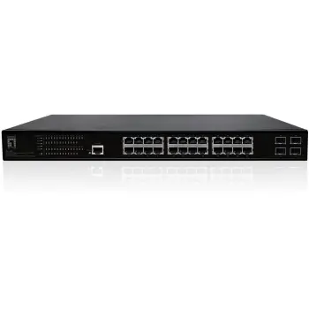 Switch 28xPort GEP-2861 4xGSFP 19″ 390W 24xPoE+