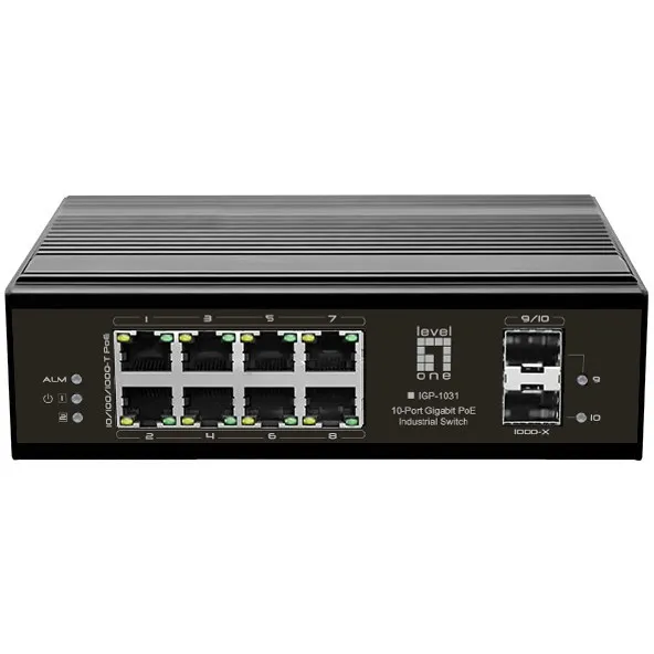 Switch 8x GE IGP-1031 2xGSFP 240W 8xPoE+ - 1