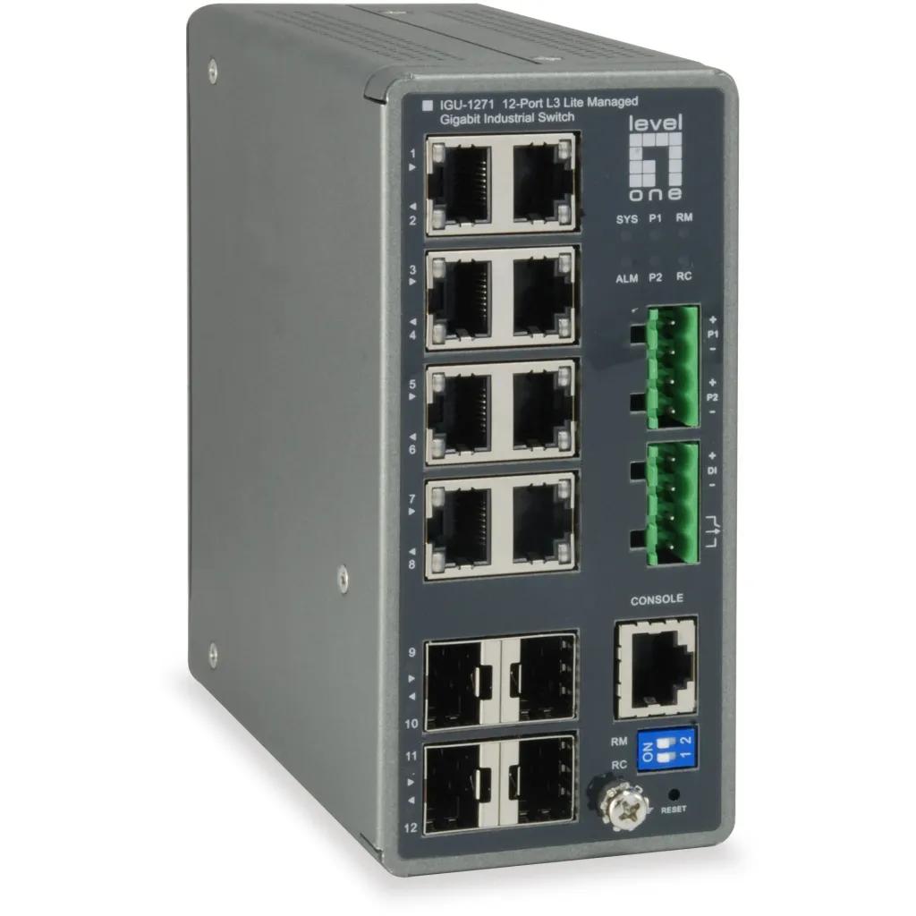 Switch 8x GE IGU-1271 4xGSFP 8xPoE - 1