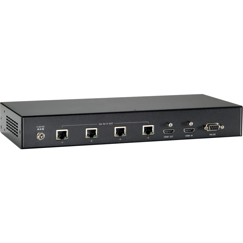 HDMI HVE-9214PT über Cat5 Transmitter 4 Channel POE - 1