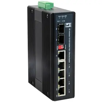 Switch 4x FE IES-0610 2xGSFP 126W 4xPoE