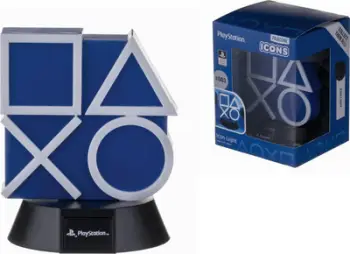 Figurë ndriçuese Paladone PlayStation, dekorative, me drita LED, shumëngjyrëshe