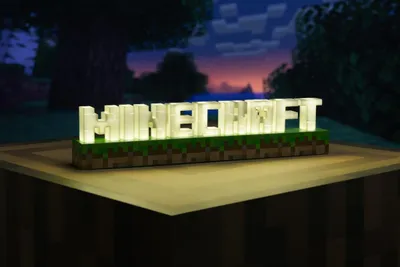 Lampë nate Paladone Minecraft Logo PP8759MCF, LED, USB, shumëngjyrëshe - 5