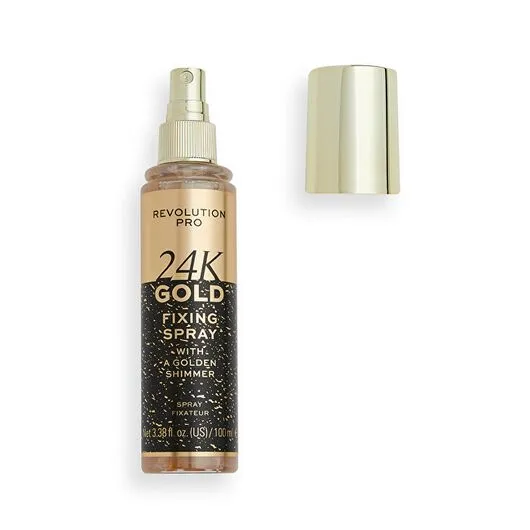 Sprej fiksues për grim Revolution PRO 24K Gold, 100 ml - 2