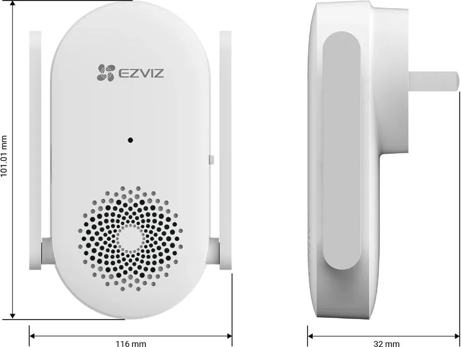 Interkom ezviz CH1, i bardhë - 9
