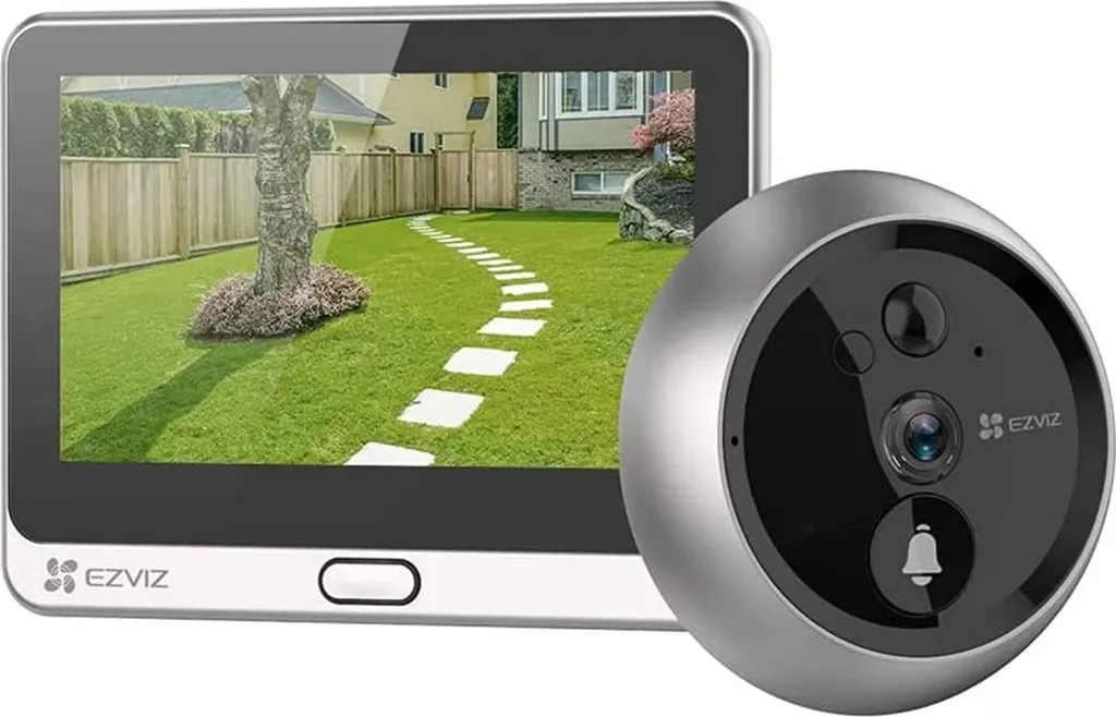 Sistem video interkomi ezviz DP2C, 2 MP, ekran 4.3", argjend - 1