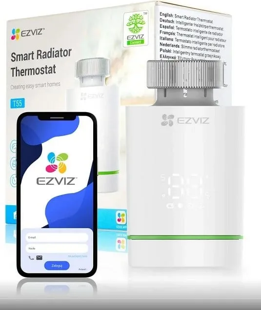 Termostat i mençur për radiator ezviz CS-T55, i bardhë - 1