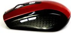 Maus Media-Tech Raton, wireless, USB, i zi dhe i kuq - 2