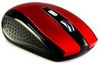 Maus Media-Tech Raton, wireless, USB, i zi dhe i kuq - 3