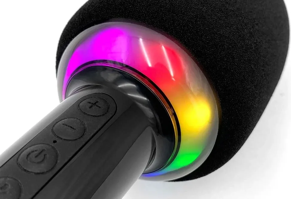 Mikrofon karaoke Media Tech MT399 me Bluetooth, i zi - 4