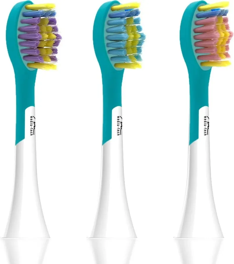 Kokë për brushë Media-Tech, 3 copë, të kaltra - 1