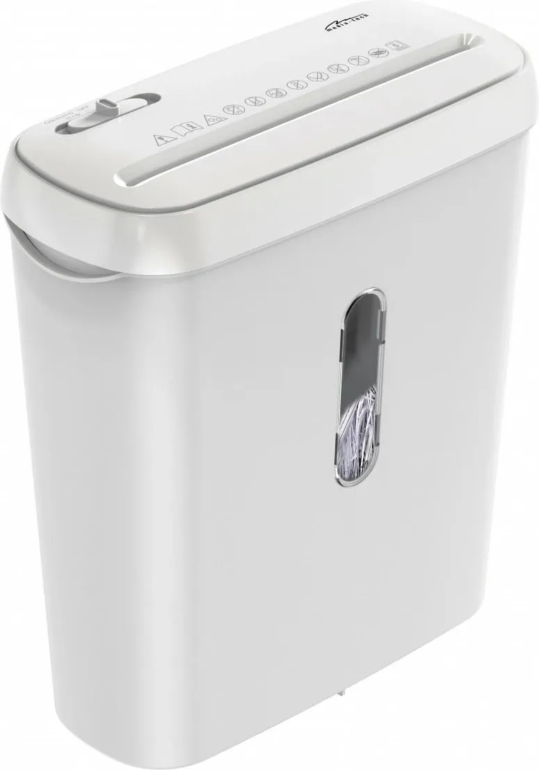 Shredder dokumentesh Media-Tech MT223, prerje e drejtë, 5 fletë, i bardhë - 5