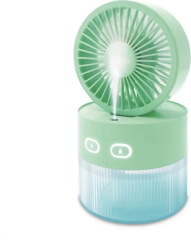 Lagështues ajri me ventilator Media Tech Breeze Fan MT6515, 350ml, portativ, i bardhë - 1