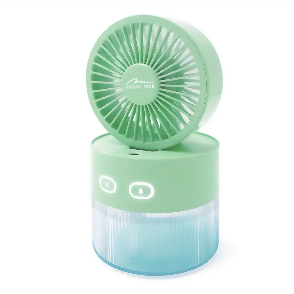 Lagështues ajri me ventilator Media Tech Breeze Fan MT6515, 350ml, portativ, i bardhë - 2