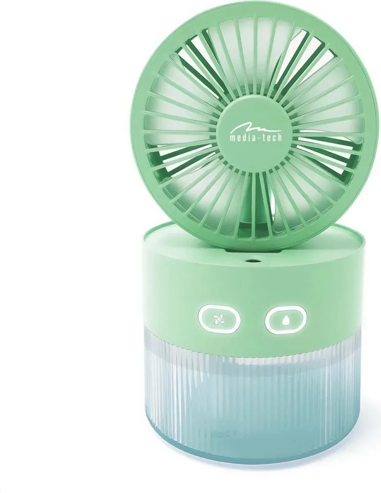 Lagështues ajri me ventilator Media Tech Breeze Fan MT6515, 350ml, portativ, i bardhë - 5