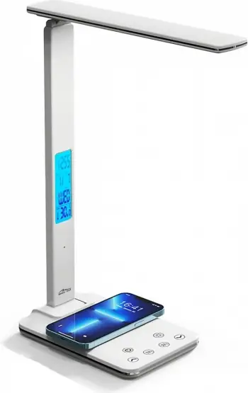 Llambë tavoline Media-Tech LEDITOU MT222, LED, karikues wireless 15W, e bardhë