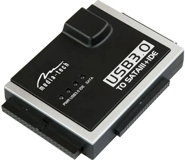 Kuti disku Media-Tech USB 3.0 - SATA/IDE, e zezë - 2