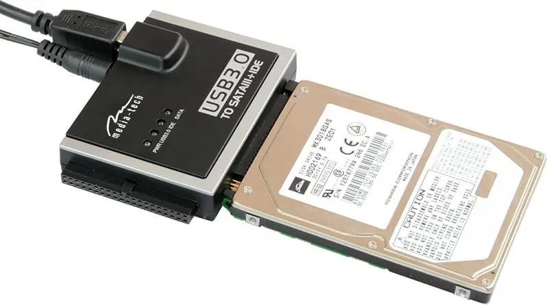 Kuti disku Media-Tech USB 3.0 - SATA/IDE, e zezë - 3