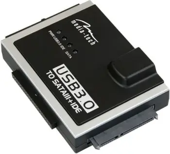 Kuti disku Media-Tech USB 3.0 - SATA/IDE, e zezë