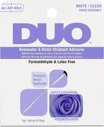 Ngjitës për qerpikë Ardell Duo Rosewater & Biotin Striplash Adhesive për femra transparent 5g