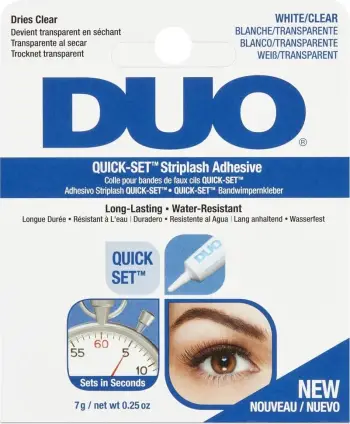 Lidhës për qerpikë artificial Ardell Duo Quick Striplash Adhesive për femra Clear 7g