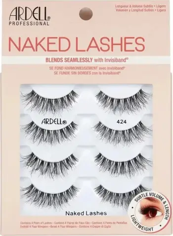 Qerpikë të rremë Ardell Naked Lashes 424, natyralë, 1 copë, të zinj