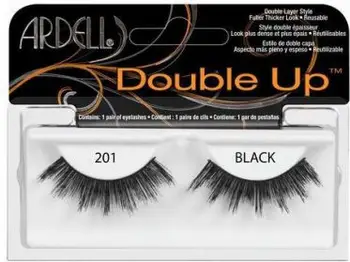 Qerpikë të rremë Ardell Double Up 201, volum i dyfishtë, të zinj
