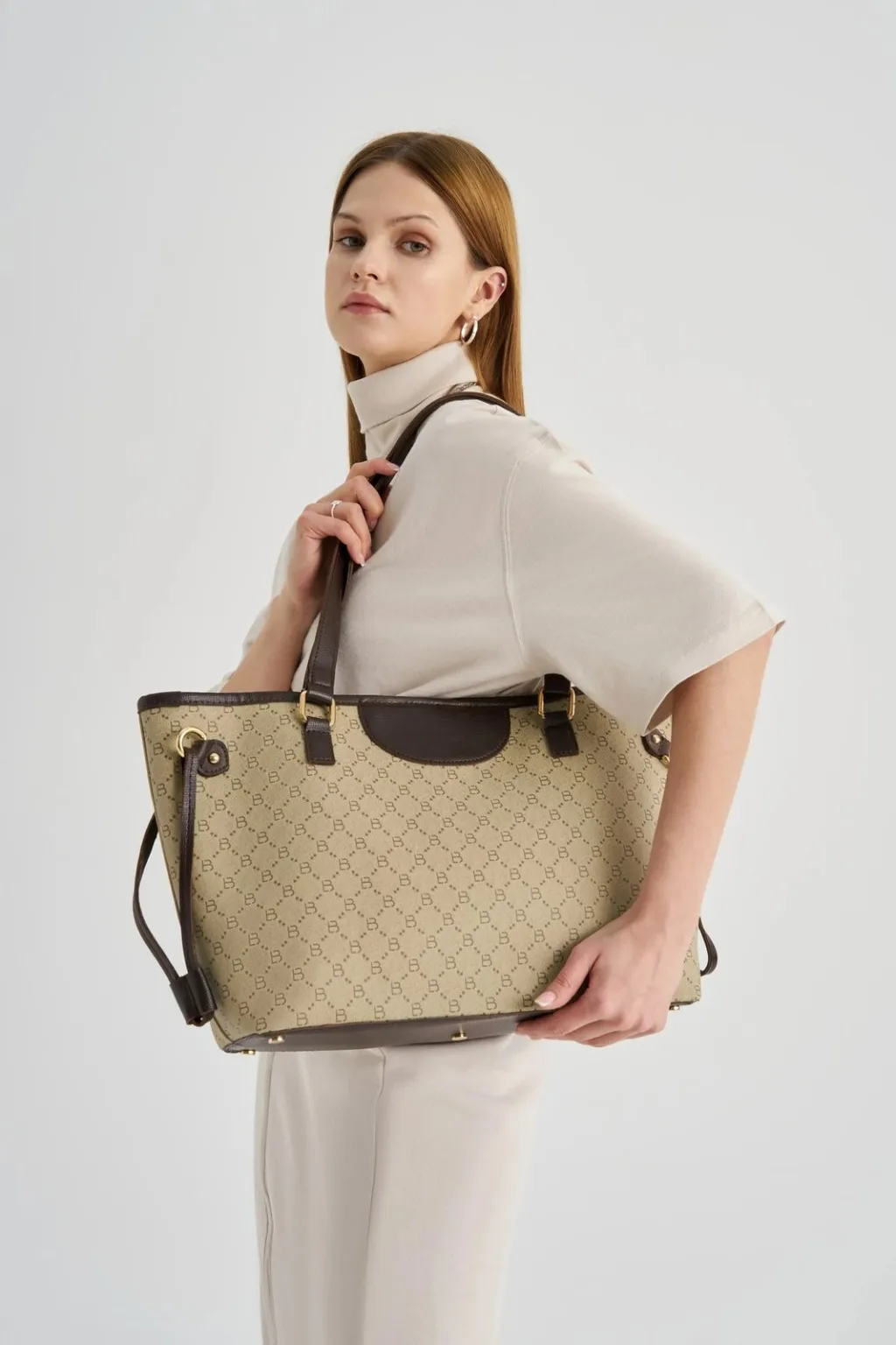 Tote bag Lucky Bees, krem, kafe, 355 v2 - 8
