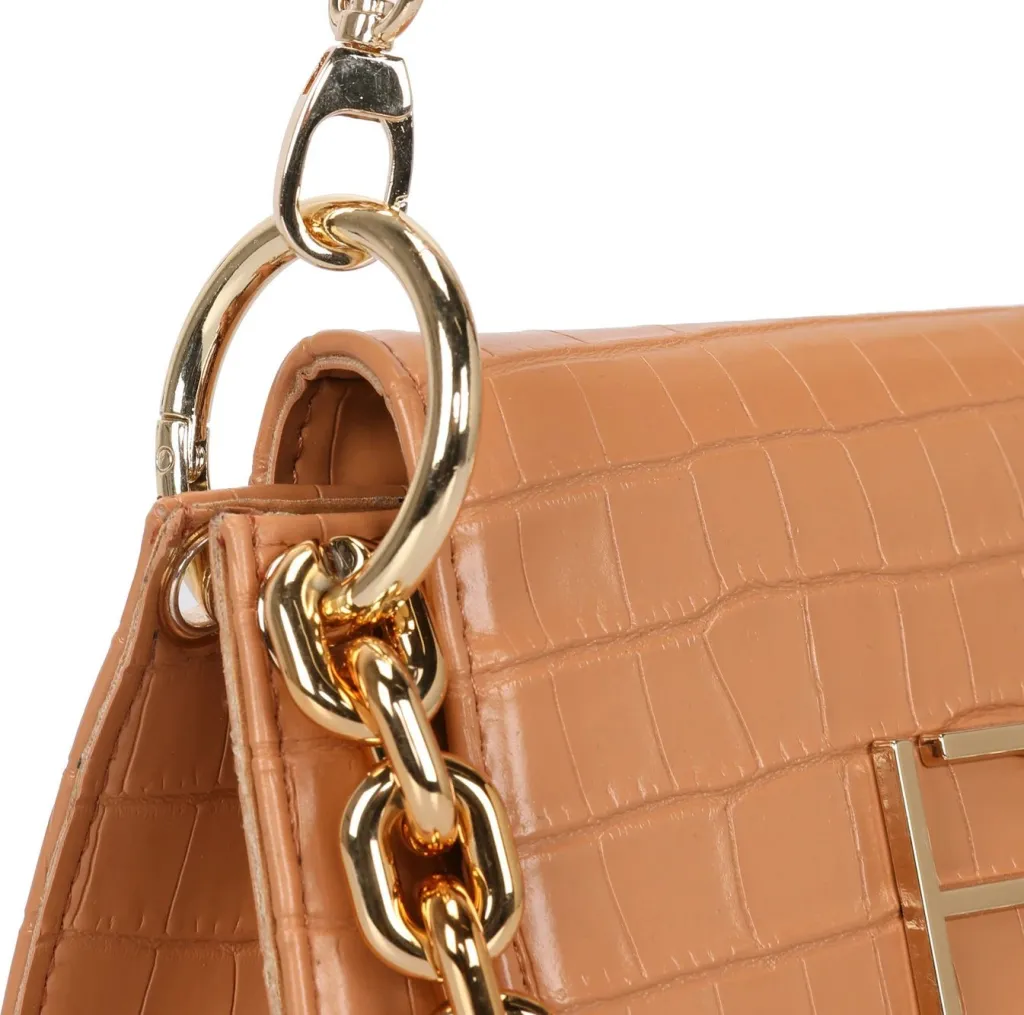 Çantë crossbody Lucky Bees, Croco Tan, 320 - 5