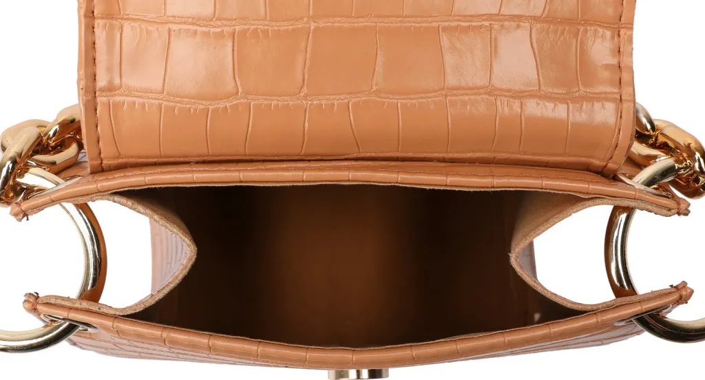 Çantë crossbody Lucky Bees, Croco Tan, 320 - 7
