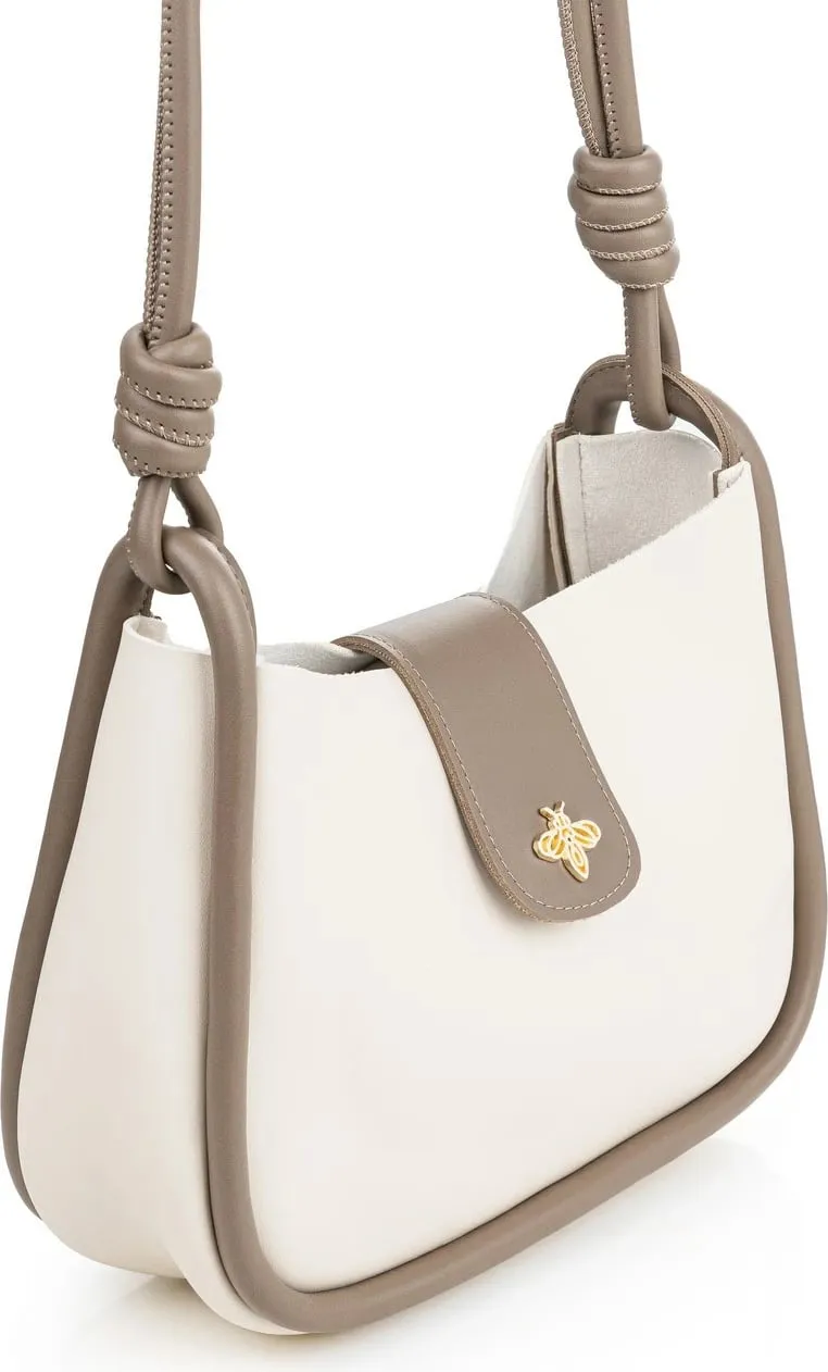 Çantë crossbody Lucky Bees, krem, mink, 1261 - 3