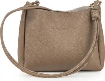 Çantë crossbody Lucky Bees, ngjyrë mink e errët, 21x7x16cm