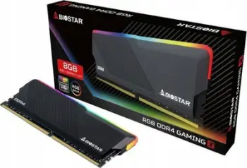 Memorie RAM Biostar Gaming X RGB, 8GB, DDR4, 3200 MHz, e zezë