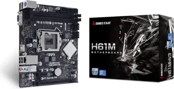 Pllakë amë Biostar H61MHV3 Intel H61 LGA 1155 (Socket H2) micro ATX