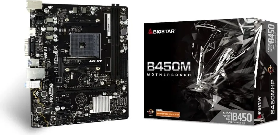 Pllakë amë Biostar B450MHP AMD B450 Socket AM4 micro ATX - 1