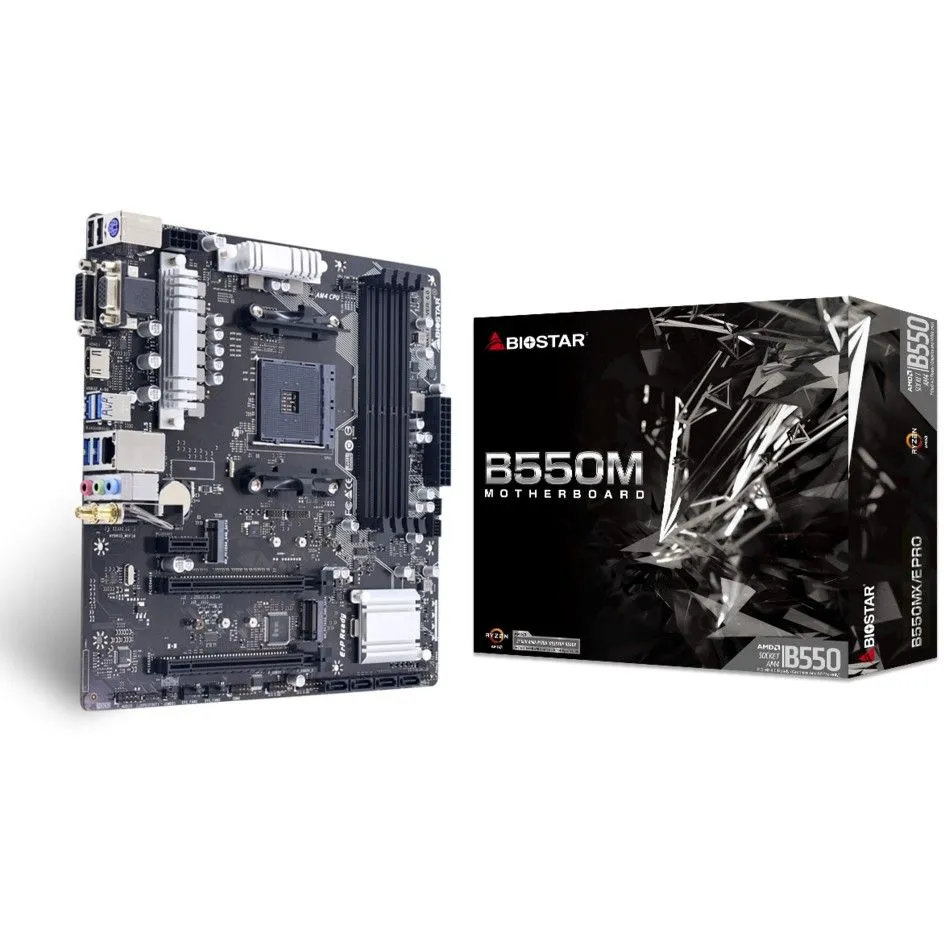 Pllakë Amë Biostar B550MX/E Pro DDR4 mATX - 1