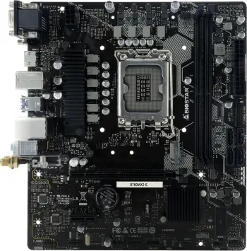 Pllakë amë Biostar B760MX2-E, DDR5, PCIe 4.0 M.2, e zezë