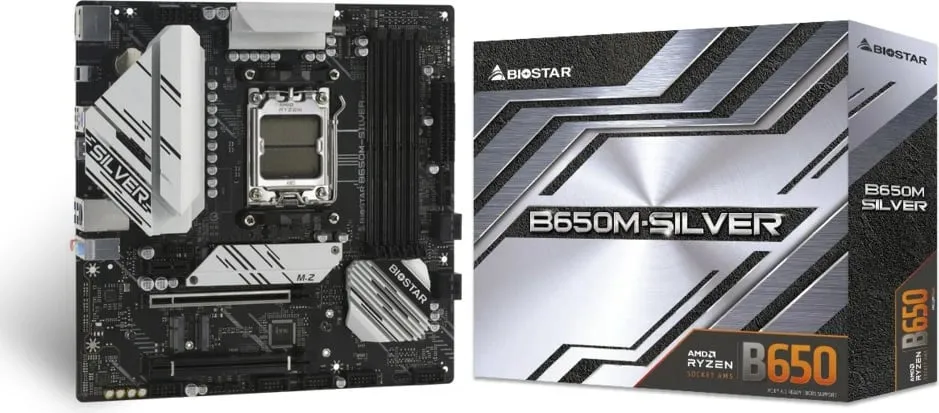 Pllakë amë Biostar B650M-SILVER, AMD, Socket AM5, DDR5, 192 GB - 2