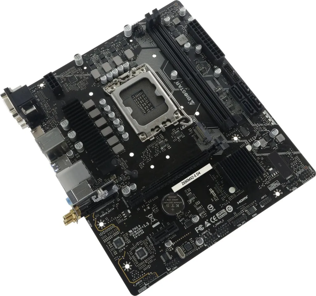 Pllakë amë Biostar Z690MX2 E D4, Intel Z690, LGA1700, Micro ATX, e zezë - 2